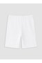 Two Mt Shop Quality Lcw Curve White Large Size Women's Shorts Leggings with Elastic Waist - 3
