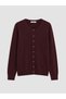 Texx Store Quality Lcw Everyday Plum Knitwear Plain Women's Cardigan - 4