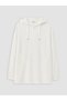 Texx Store Quality Lcw Curve Ecru Plain Loose & Baggy Women's Sweatshirt Tunic - 3
