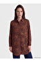 Alita City Lcw Grace Brown Patterned Women's Shirt Tunic with a Difference