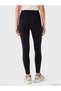 Two Mt Shop Quality Koor Sport Black Interlock Plain Super Skinny & Extra Narrow Women's Sports Leggings - 4
