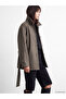 Two Mt Shop Quality Xside Brown Belted Women's Cashmere Coat