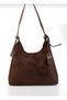 Mini Charm Detailed Suede Shoulder Bag - 2