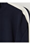Alita City Lcw Comfort Navy Blue Interlock Plain Sweatshirt with a Difference - 3