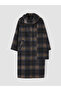 Alita City Lcw Vision Brown Shawl Collar Plaid Women's Cashmere Coat with a Difference - 6