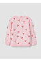 Two Mt Shop Quality Pink 2 Thread Patterned Standard & Regular Girls' Sweatshirt - 4