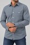 Men's 100% Cotton Poplin Shirt – Long Sleeve, Classic Collar, Pocket, Buttoned, Relaxed Fit