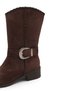 Nashira Gala Women's Heeled Short Boots 0012134 Brown Suede - 4