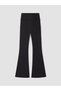 Black Spanish Flare Women's Sports Leggings Pants - 7