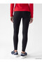Black Women's Sports Leggings with Elastic Waist - 5
