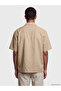 Özmarka New Season Beige Regular Fit Dobby Men's Shirt - 3
