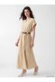 Two Mt Shop Quality Lcw Comfort Beige Plain Dress