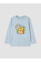 Two Mt Shop Quality Blue Printed Standard & Regular Long Sleeve Boys' T-Shirt