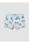 Ozmarka New Season Blue Tom & Jerry Printed Boys' Boxer Shorts 3-Piece Set - 4