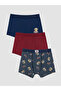 Vizyon New Season Navy Blue Boys' Boxer 3-Pack - 6