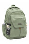 Waterproof Fabric Unisex Daily, Travel, School Backpack 2601 Khaki - 7