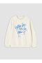 Two Mt Shop Quality Blue 2 Thread Printed Standard & Regular Girls' Sweatshirt - 2