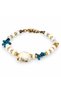 Sea Breeze Blue and White Beaded Special Design Bracelet with Shell Detail - 2