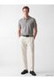Ozmarka New Season Gray Polo Collar Short Sleeve Men's Sweater - 2