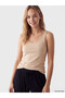 Ozmarka New Season Pink U-Neck Women's Undershirt 2-Piece - 2