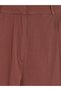 Alita City Lcw Comfort Brown Wide Leg Pleated Women's Fabric Trousers with a Difference - 6
