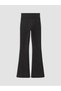 Black Spanish Flare Women's Sports Leggings - 7