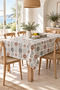 Fiber Pvc Kitchen Tablecloth – Wipeable, Stain-Resistant, and Easy to Clean - 2