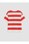 Two Mt Shop Quality Lcw Kids Red Combed Cotton Printed Loose & Baggy Short Sleeve Boys' T-Shirt - 4