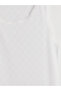 Peak New Season White Round Neck Girls' Undershirt 2-Pack - 6