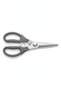 Multipurpose Kitchen Scissors 9.5 Inch KIT-402 | Heavy Duty Stainless Steel | Non-Slip Grey Grip | Meat, Chicken, Vegetable Cutter, Bottle Opener, Nut Cracker - 6