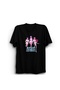 Huntrix, Kpop Demon Hunters, Poster Printed 100% Cotton Unisex Black T-Shirt