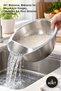 3 Pieces Stainless Steel Rice Strainer – 301 Material, Strainer for Pasta and Fruit, Durable and Stylish Rice Strainer