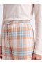 Seray New Season Orange Plaid Women's Pajama Bottoms - 3