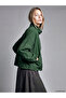 Alita City Lcw Vision Green Stand Collar Oversize Women's Coat with a Difference