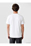 Özmarka New Season White Slim Fit Modal Fabric T-Shirt /02 - 4