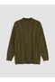 Alita City Lcw Modest Green Knitwear Patterned Loose & Baggy Women's Tunic with a Difference - 5
