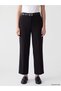 LCW Modest Black Double-Layer Fabric Straight-Leg Standard & Regular Women's Pants, Featuring the ALITA CITY Touch - 2
