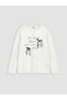 Esvab • Modern & Distinctive Printed Bow Detail Girls' T-Shirt - 4