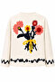 Women's Floral Embroidered Jacket with Bag Pockets - 4