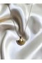 Pearl and Fan Steel Necklace – Pearl and Fan Shape - 2