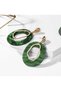 Xuping Green Enamel Hoop Earrings - Modern, Non-Tarnish, Anti-Allergic, Colorfast, Stylish Gift, New Season Trend, Women's Earrings - 3