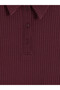 Gencc Quality with Lcw Vision Plum Camisole Plain Tight & Slim Shirt Collar Midi Dress - 6