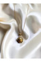 Gold Color Steel Necklace with Sun Figure