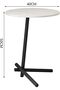 Modern Living Room Sofa Marble Side Table 40 * 40 * 50cm - 3