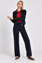 Contrast Color Modal Top and Bottom Set Lby0079 Dark Blue - 3
