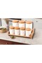 4-Piece Spice Set with Stand – 7-Piece Spice Jars with Ceramic Lids, Wooden Stand, Kitchen Organizer, Spice Rack - 2