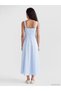 A Square-Neck, Waist-Fitted Poplin Dress for Style-Conscious Women from UZG STORE - 5