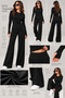 Women's Polyamide 4-Way Stretch Finger-Loop Body Wide-Leg Pants Two-Piece Set - 4