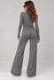 Women's Polyamide 4-Way Stretch Finger-Loop Body Wide-Leg Pants Two-Piece Set - 2