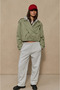 Women's Crop Trench Coat Biker Cut Double Breasted Buttoned Jacket Coat